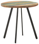 vidaXL Masă de bucătărie, 80 cm, lemn masiv reciclat