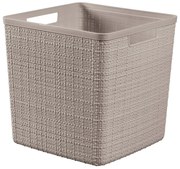 Coș de depozitare de depozitare din plastic 28x28x27 cm Jute – Curver