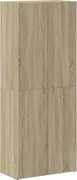 vidaXL Fișet, stejar sonoma, 60x32x153 cm, lemn prelucrat