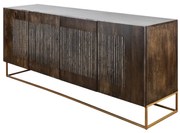Comoda extravaganta Ongx 177cm, lemn mango/ piatra agat