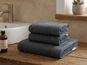 Prosop CLYR 50x100 cm gri inchis, 100% bumbac