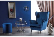 Fotoliu tapitat catifea Culoare Verde / wenge, LORD VELVET
