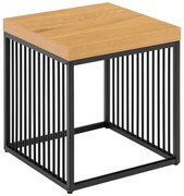 Măsuță auxiliară cu blat cu aspect de lemn de stejar 40x40 cm Strington – Actona