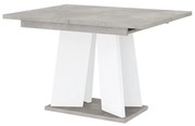Masă de sufragerie Mulnu (gri deschis + Alb) (pentru 4 până la 6 persoane). 1055226