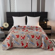 Cuvertura de pat cu model VULPEA ROSIE maro Dimensiune: 220 x 240 cm