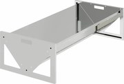 vidaXL Jgheab pentru hrănirea animalelor Argintiu 108 x 50 x 28 cm