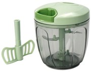 Tocator manual Rosberg R51215B, 900 ml, 2 lame, Verde/Transparent