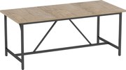 HOMCOM Masă dreptunghiulară de dining pentru 6-8 persoane masă de bucătărie stil industrial 180 x 80 x 75,5 cm efect lemn natural | Aosom Romania