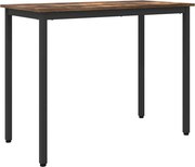 vidaXL masă Stejar fumuriu 100 x 50 x 76,5 cm Lemn ingineresc și oțel