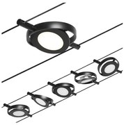 Paulmann 94418 - Set 5x LED 4,5W spot ROUNDMAC 230V negru