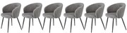 Set 6 scaune K430 velvet gri
