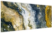 Tablou - Abstract auriu (120x50 cm)