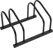 vidaXL Suport de biciclete, pentru 2 biciclete, negru, oțel