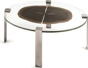 Masuta LUX ovala design Glass-Wood FORESTA H-41cm 7511928.70