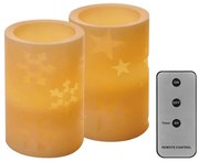 SET 2x decorațiune LED de Crăciun 2xLED/2x2AA + telecomandă