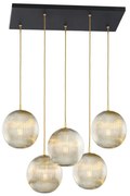 Lustra design modern cu 5 pendule Paloma