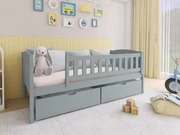 Pat pentru copii 90 cm Jerasto (Gri) (cu somieră) (cu sp. depozitare). 1103329