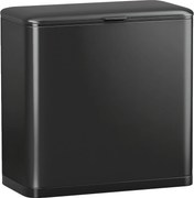 HOMCOM Pubelă 8 L cu Capac din Oțel Inoxidabil, Suspendată sau de Sine Stătătoare, 29,7x17,4x30 cm, Negru | Aosom Romania