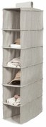 Organizator de haine agatat 30 x 18 x 94 cm, gri