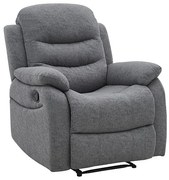 Fotoliu recliner tapitat Neron gri - H101