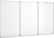 vidaXL Tablă magnetică pliabilă, alb, 120x80x1,7 cm, aluminiu