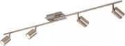 Spot LED Eglo 54684, 4x GU10, 5W, 230V, crom mat