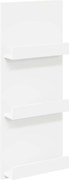 vidaXL Raft pentru reviste cu raft Alb 51 x 11 x 102 cm Lemn compozit