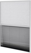 vidaXL Paravan insecte plisat de fereastră aluminiu 60x80cm cu umbrar