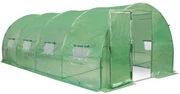 Solar pentru legume cu cadru metalic 3x6m verde Garden Point cu ușă