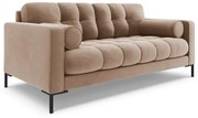 Canapea Bali 2 locuri velvet/picioare negre – L152 x l92 x h75