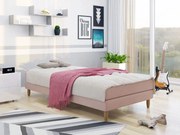 Pat de o persoană 120 cm Mac 1 (roz) (cu saltea). 1069998