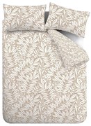 Lenjerie de pat maro deschis pentru pat dublu 200x200 cm Sorrel Leaves – Catherine Lansfield