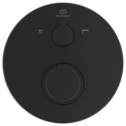 Baterie cada - dus incastrata Ideal Standard Ceratherm T100 negru mat