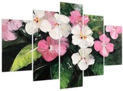 Tablou - Flori roz și albe (150x105 cm)