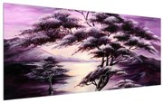 Tablou cu copac violet (120x50 cm), în 40 de alte dimensiuni noi