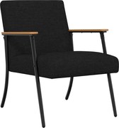 vidaXL fotoliu Negru 59 x 75 x 78 cm țesătură