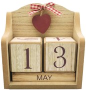 Calendar perpetuu de birou ANTIQUE, Natur, 14x15cm