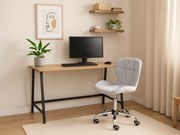 Set pentru birou masa de birou TAYLOR SONOMA 100x50 cm + scaun de birou AVOLA VELVET gri deschis