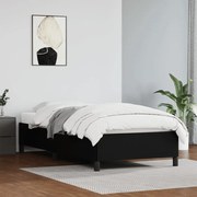vidaXL Cadru de pat, negru, 80x200 cm, piele ecologică
