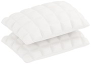 Set 2 perne Luna Silver, fibra siliconata, bumbac, 50 x 70 cm