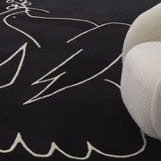 Covor design LUX Piccione 300x400cm, cambon negru 115522 HZ