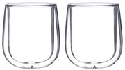 Set 2 pahare Arlen, pereti dubli, sticla borosilicata, 9x10.5 cm, 350 m