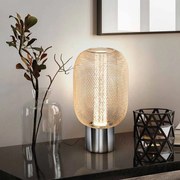 Veioza LED design modern Micron crom/auriu