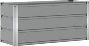 vidaXL Jardinieră Gri deschis 100 x 40 x 45 cm Oțel