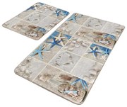 Covorașe de baie bej 2 buc. 60x100 cm – Mila Home