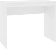 vidaXL Birou, alb, 90x40x72 cm, lemn prelucrat