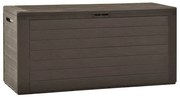vidaXL Ladă de depozitare pentru grădină, maro, 116 x 44 x 55 cm