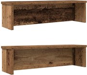 vidaXL Rafturi de bucătărie stivuibile 2 buc Lemn vechi 60x15x16 cm
