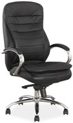 Fotoliu de birou Havas (piele ecologică negru). Promo -6%. 761703