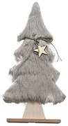 Brad decorativ cu blana LUSH 41 cm - diverse culori Barva: Gri deschis